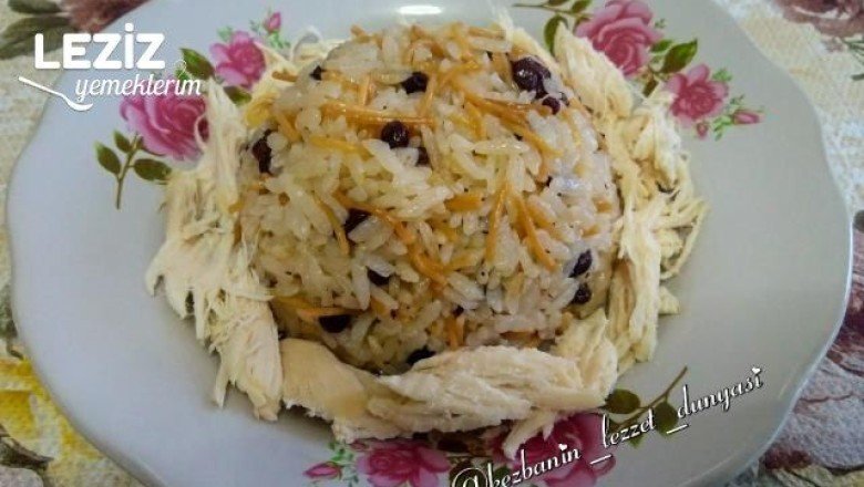 Kuş Üzümlü Şehriyeli Pirinç Pilavı Tarifi