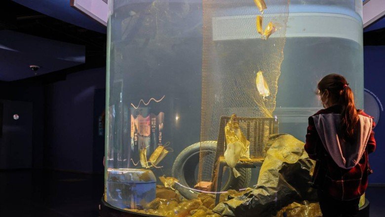 Marmara Denizi’ndeki kirlilik akvaryumda