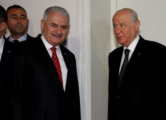 MHP: Bahçeli, Aksakallılar Konseyi’ne atanan Binali Yıldırım’ı kutladı