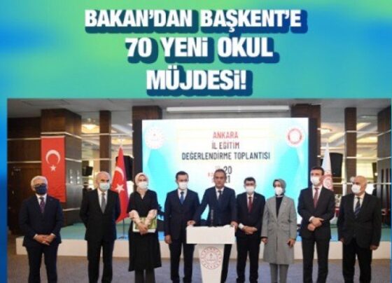 Milli Eğitim Bakanı'ndan Ankara'ya okul müjdesi!