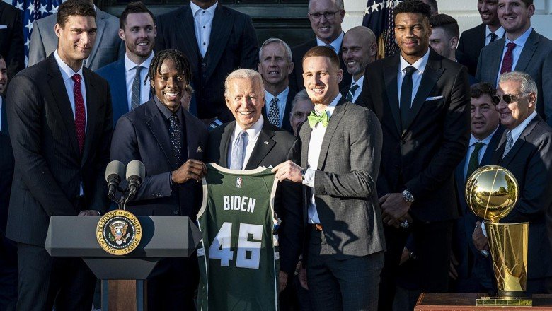 NBA şampiyonu Milwaukee Bucks Beyaz Saray’da