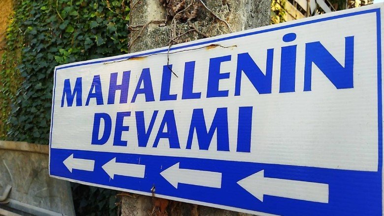 Rize’deki ‘mahallenin devamı’ tabelası güldürdü