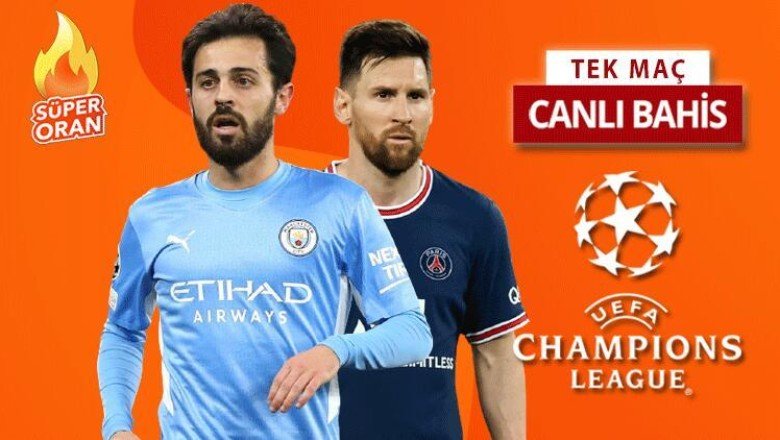 Şampiyonlar Ligi’ndeki DEV maça SÜPER ORAN ile iddaa oyna! Manchester City ile PSG karşı karşıya…