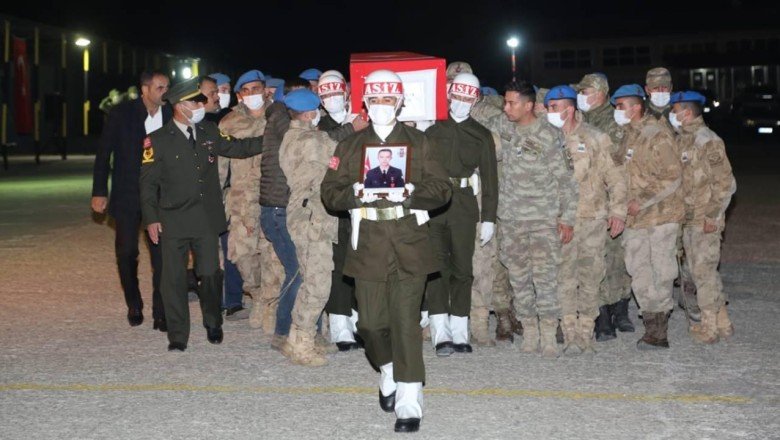 Şehit askerin cenazesi memleketi İstanbul’a uğurlandı
