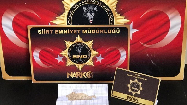 Siirt’te uyuşturucu operasyonunda 1 şüpheli yakalandı