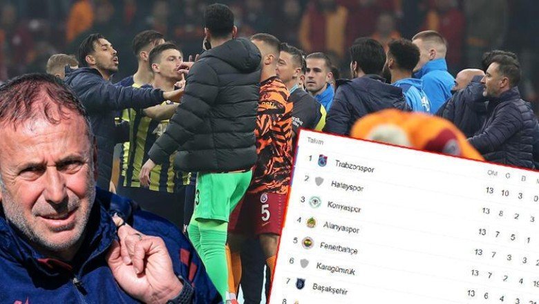 Süper Lig’de 13. hafta sonrası Trabzonspor farkı açtı; Beşiktaş, Fenerbahçe ve Galatasaray geride kaldı