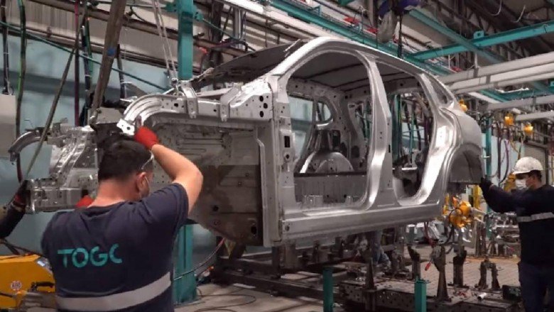 TOGG yerli otomobilin montajından görüntü paylaştı