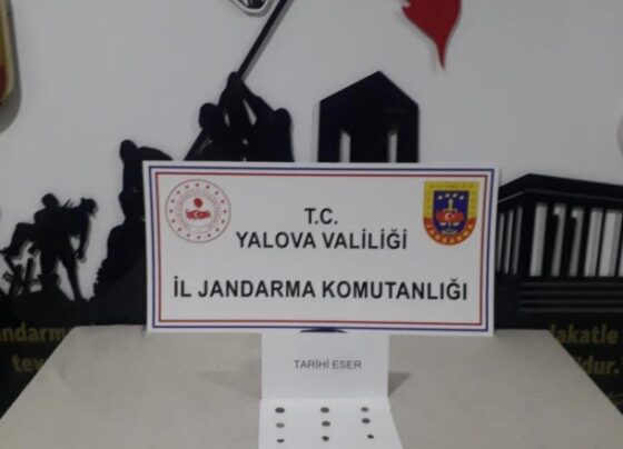 Yalova’da üzerinde tarihi eser bulunan bir kişi gözaltına alındı