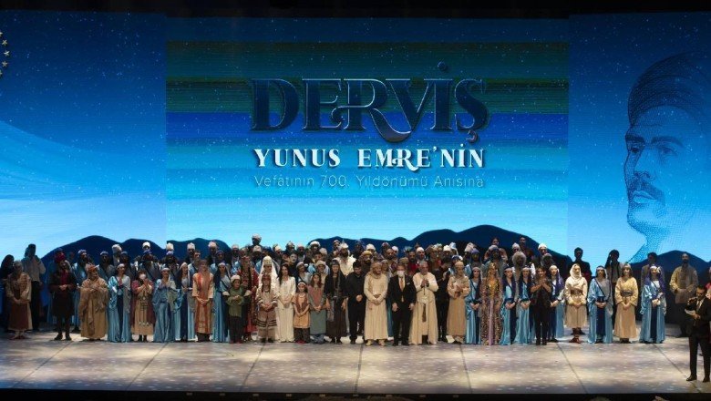 Yunus Emre’yi anlatan Derviş adlı sahne gösteriminin prömiyeri yapıldı