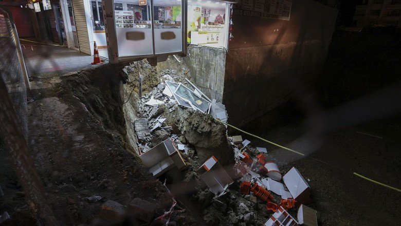 Ankara’da bir iş yerinde çökme meydana geldi