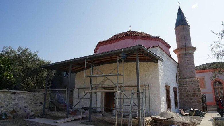 Balıkesir’de 7 asırlık caminin restorasyonunda sona yaklaşıldı