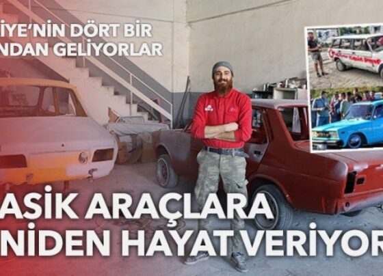 Çocukluğundan beri bu işi yapıyor: Klasik araçlara ikinci baharını yaşatıyor