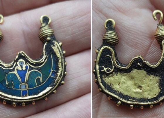 Danimarka’da Vikinglerden kalma altın küpe bulundu: Bizans veya Mısır kökenli
