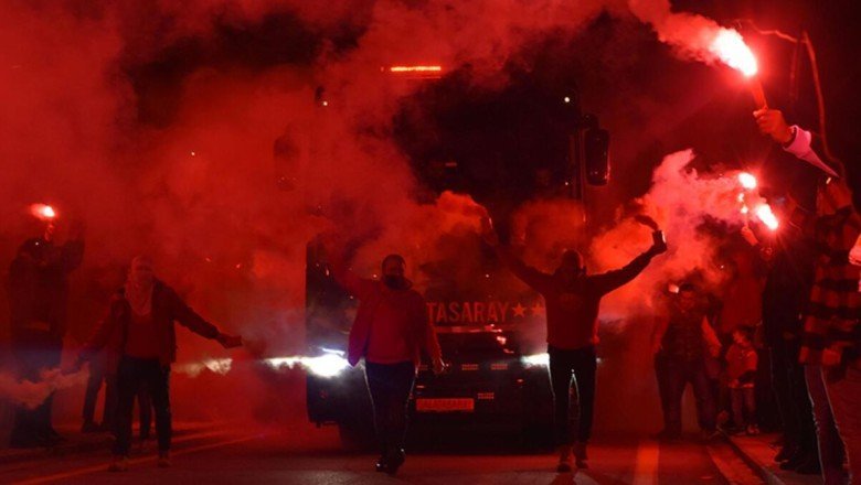 Galatasaray’a Sivas’ta coşkulu karşılama