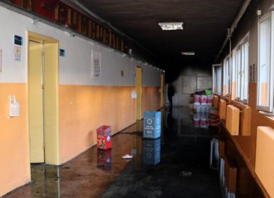 Gaziantep’te okulda çıkan yangın söndürüldü