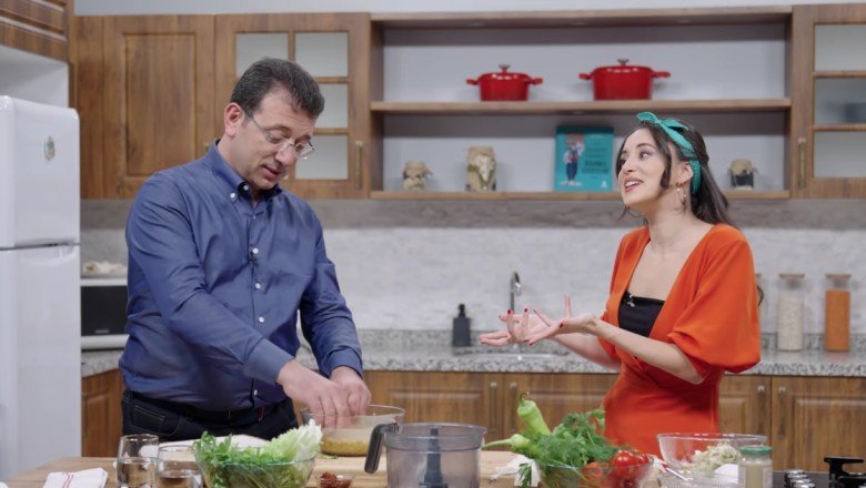 İmamoğlu, Karsu ile mutfağa girdi