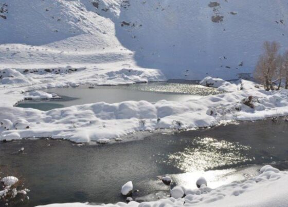 Şırnak’ta termometreler eksi 21 dereceyi gösterdi, dereler dondu