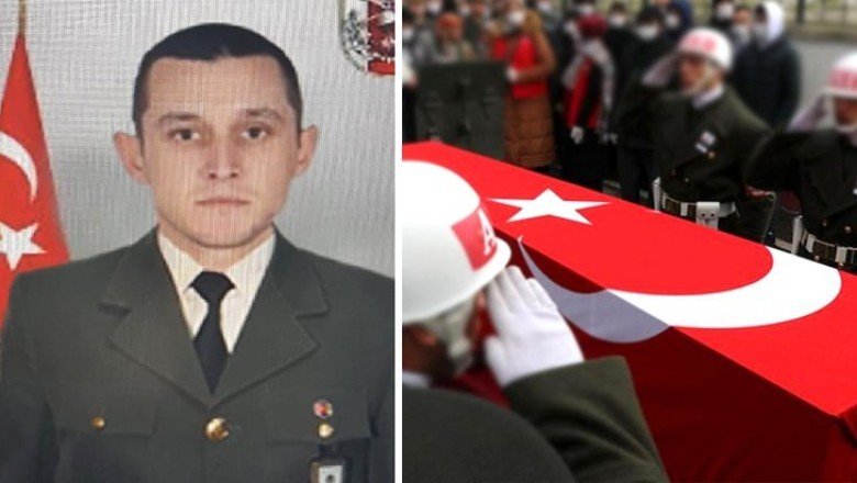 Suriye’de arazide kayarak düşen asker şehit oldu