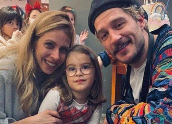 Uraz Kaygılaroğlu ve Melis İşiten kızları için bir arada