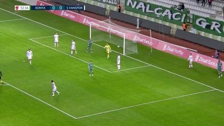 Ziraat Türkiye Kupası’nda alkış toplayan hareket! Konyaspor – Vanspor maçında…