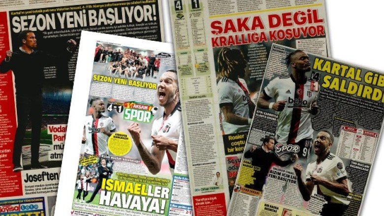 Beşiktaş’ın galibiyeti gazete manşetlerinde! (10 Nisan 2022)