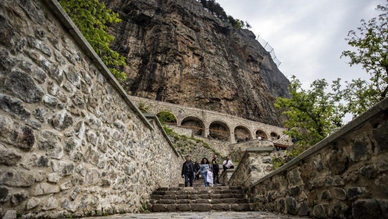 Sümela Manastırı’na ziyaretçi akını