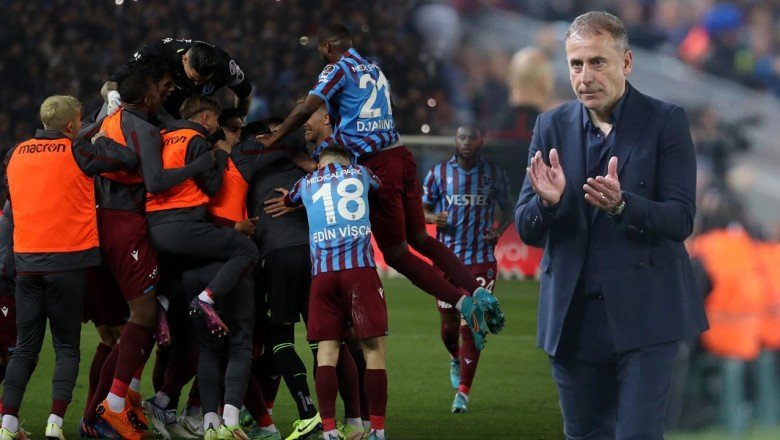 Trabzonspor’da Abdullah Avcı’dan ‘şampiyonluk’ açıklaması! Oyunculardan baskın…
