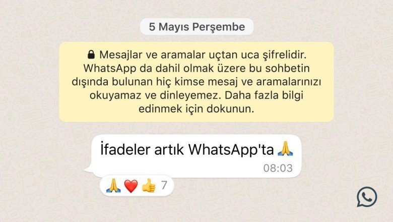 WhatsApp’tan yeni özellik: Mesajlara emoji ile tepki verme