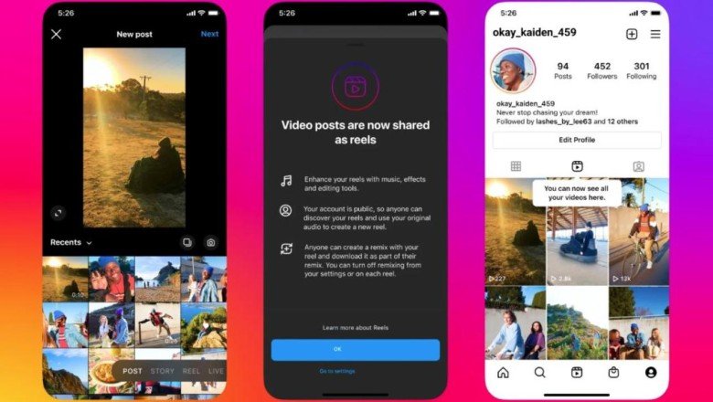Instagram’da reels için yeni dönem
