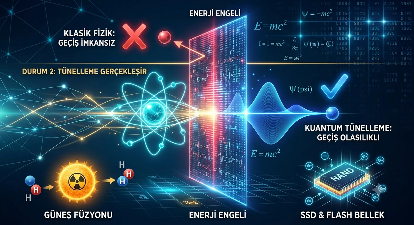Kuantum Tünelleme Nedir? Duvarların İçinden Geçen Parçacıkların Gizemi