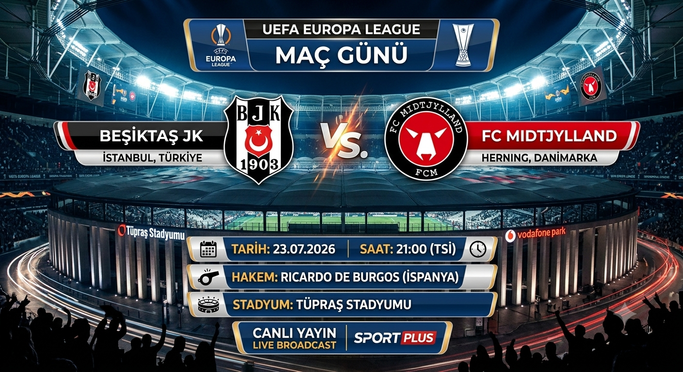Beşiktaş – Midtjylland Maçı Hangi Kanalda, Saat Kaçta? UEFA Avrupa Ligi Canlı İzle