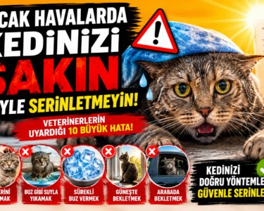 Sıcak havada kedinizi serinletmenin yanlış yolları
