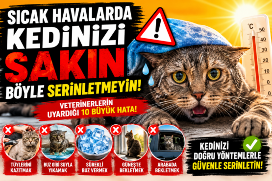 Sıcak havada kedinizi serinletmenin yanlış yolları