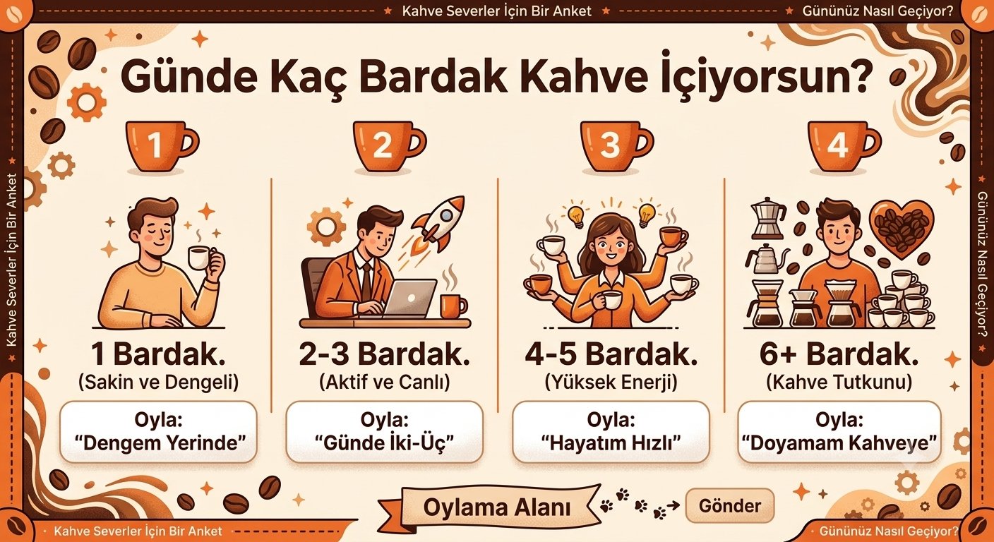 Günde Kaç Bardak Kahve İçiyorsun?