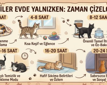 Kediler Evde Tek Başına Kaç Saat Kalabilir